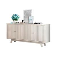 Painel Para Tv Nando Freijó Off White E Aparador Buffet Mercuri Off White - Dj Móveis