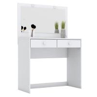 Penteadeira Daila Com Led E Mesa De Cabeceira Campeche Ambiente Branco - Henn - 2