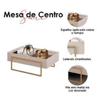 Painel Para Tv Suspenso Nando Cedro E Mesa De Centro Suri Bali - Dj Móveis - 5