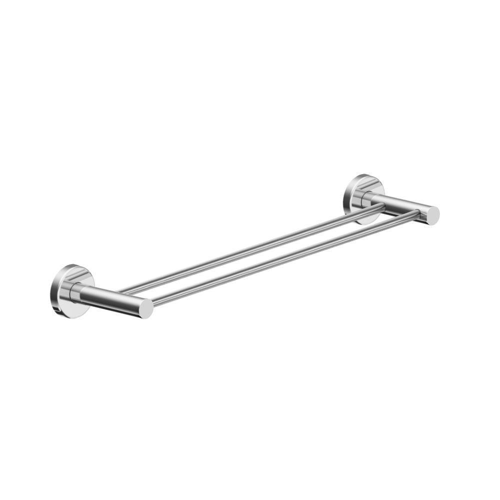 Porta Toalha Toalheiro Duplo Para Banheiro Escovado Atenas 45cm - 1