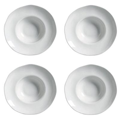 Conjunto De Pratos Para Massa-risoto 04 Peças Orgânico New White Porto Brasil