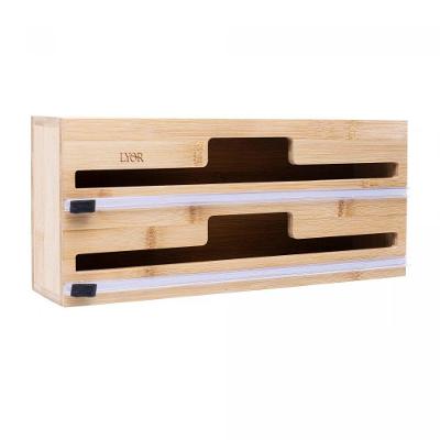 Organizador Para Rolos De Parede-gaveta Em Bambu Lyor