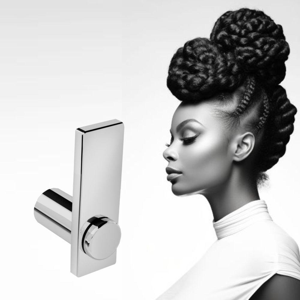 Porta Papel Higiênico Para Banheiro Escovado Patmos Grego Metal - 2