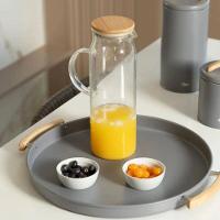 Jarra Vidro 1,15l Com Tampa De Bambu Sense Ou - 2