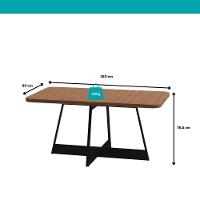 Conjunto Sala De Jantar 6 Cadeiras Arezzo Carraro Nogal E Preto