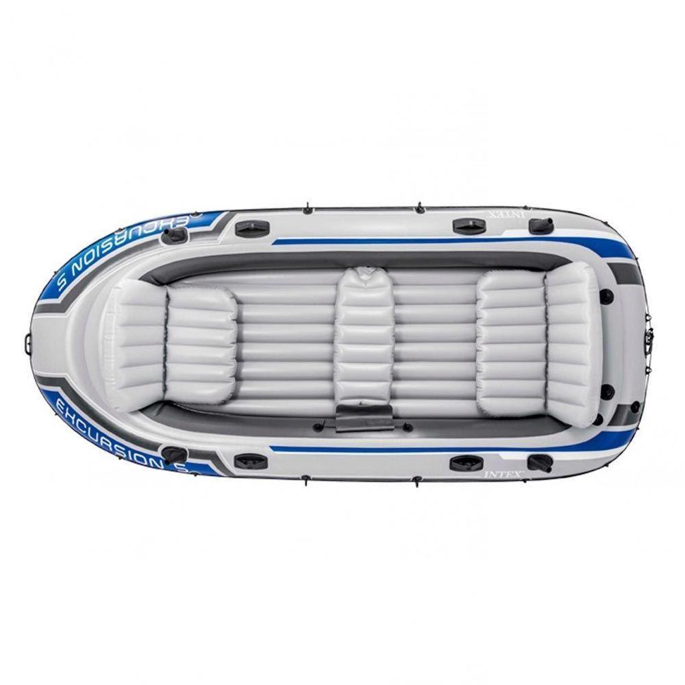 Barco Bote Inflável Excursion 5 Remos Bomba Capota Teto Removível Intex - 3
