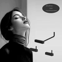 Kit Acessórios Para Banheiro Preto Fosco 3 Peças 2020tr - 2