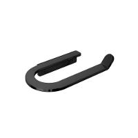 Porta Papel Higiênico Para Banheiro Preto Fosco Agata Grego Metal - 1