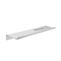 Prateleira Suporte Canto Para Banheiro Alto Brilho Grega Aço Inox 30cm - 1