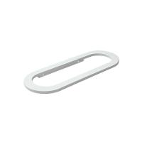 Porta Toalha Toalheiro Para Banheiro Branco Agata 35cm - 1