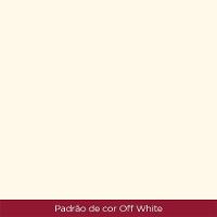 Mesa De Jantar Mavi Ambiente 150 Cm Canto Arredondado Com Vidro Off White - Henn - 3