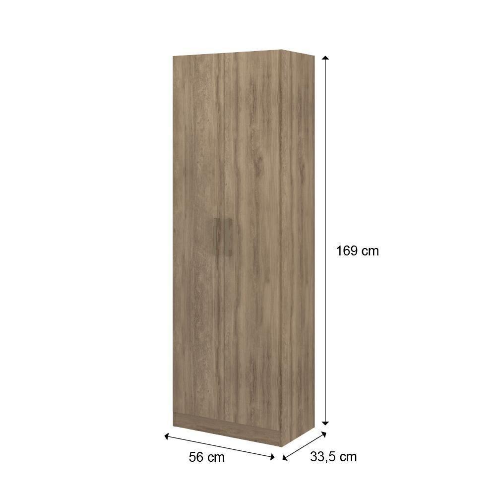 Armário Utilitário Multiuso 2 Portas Noce - 9