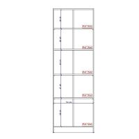 Armário Utilitário Multiuso 2 Portas Noce - 5