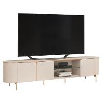 Rack Bancada Ariana Com Aparador Suri E Mesa De Centro Suri Off White - Dj Móveis - 2