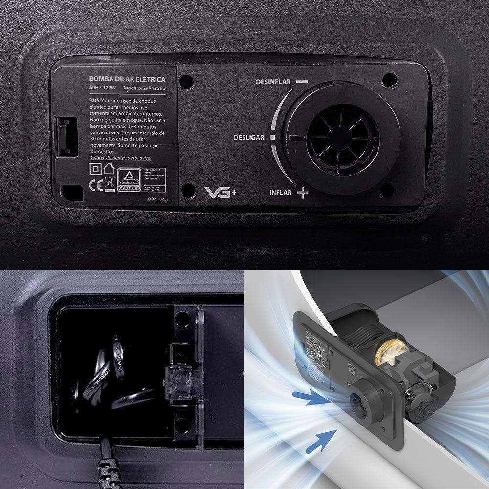 Colchão Inflável Solteiro Dura Tech Premium Resistente Com Bomba Elétrica Embutida Vg Plus 220v - 4