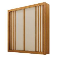 Guarda Roupa Solteiro 2 Portas Milano Cinamomo Off White - Leifer Móveis - 1