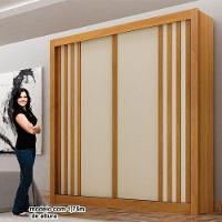 Guarda Roupa Solteiro 2 Portas Milano Cinamomo Off White - Leifer Móveis