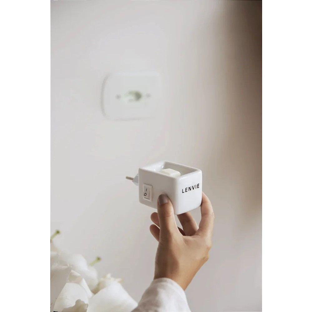 Difusor Elétrico De Cerâmica + óleo Concentrado Mandarina Ceylon 20ml Lenvie - 3