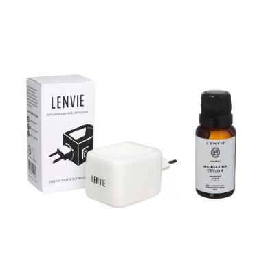 Difusor Elétrico de Cerâmica com Óleo Mandarina Ceylon 20ml para Casa L'envie