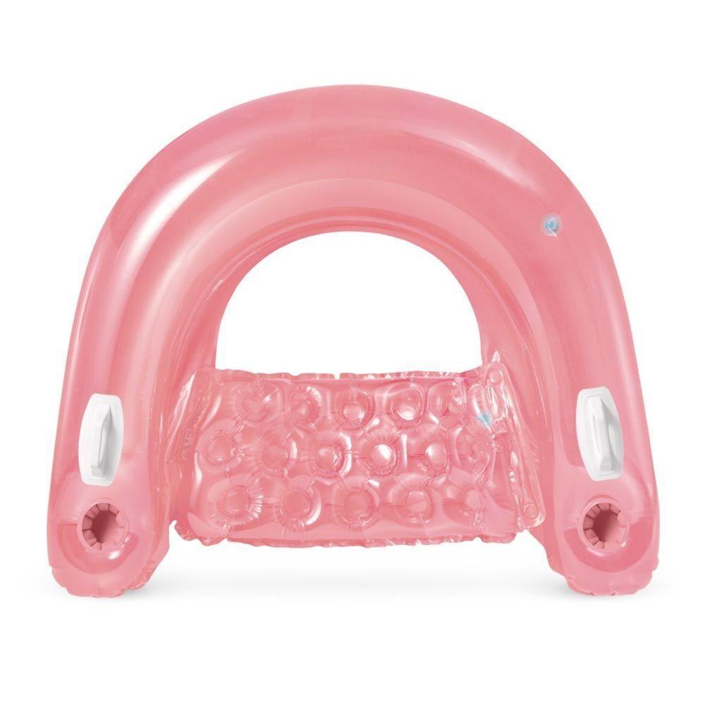 Poltrona Refrescante Caribe Boia Inflável Copos Intex 58859 Rosa - 5