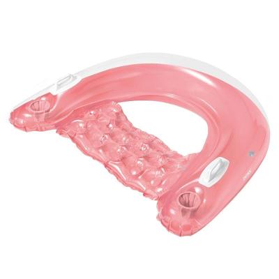 Poltrona Refrescante Caribe Boia Inflável Copos Intex 58859 Rosa