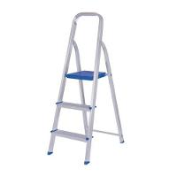 Escada Alumínio 3 Degraus Doméstica 110cm - Mor - 1