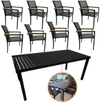 Jogo De Mesa Ripada 8 Cadeiras Amélia De Jardim Piscina Jantar - Nossakasa Móveis - 1