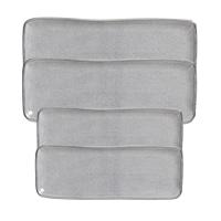 Conjunto Com 04 Travessas Retangular Orgânico Dust Porto Brasil - 1