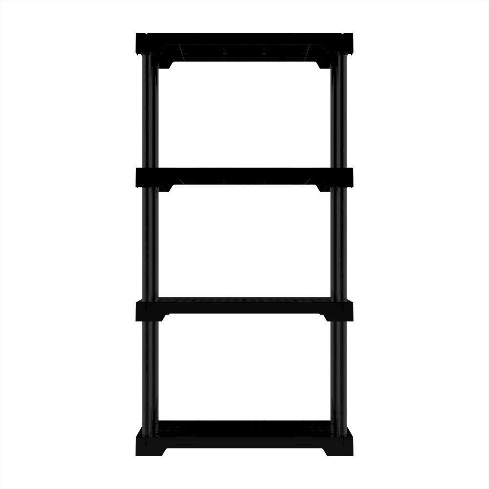 Estante Modular 4 Prateleiras 25 Kg Multiuso Preto Grifit - 2