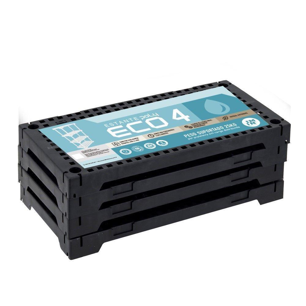 Estante Modular 4 Prateleiras 25 Kg Multiuso Preto Grifit - 4