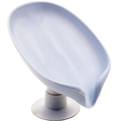 Saboneteira De Plástico Lyor Com Ventosa E Drenagem 10,5x9x13cm Cinza