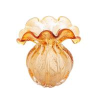 Vaso De Vidro Italy âmbar 11 X 11,5 Cm Lyor - 1