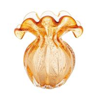 Vaso De Vidro Italy âmbar 11 X 11,5 Cm Lyor - 2