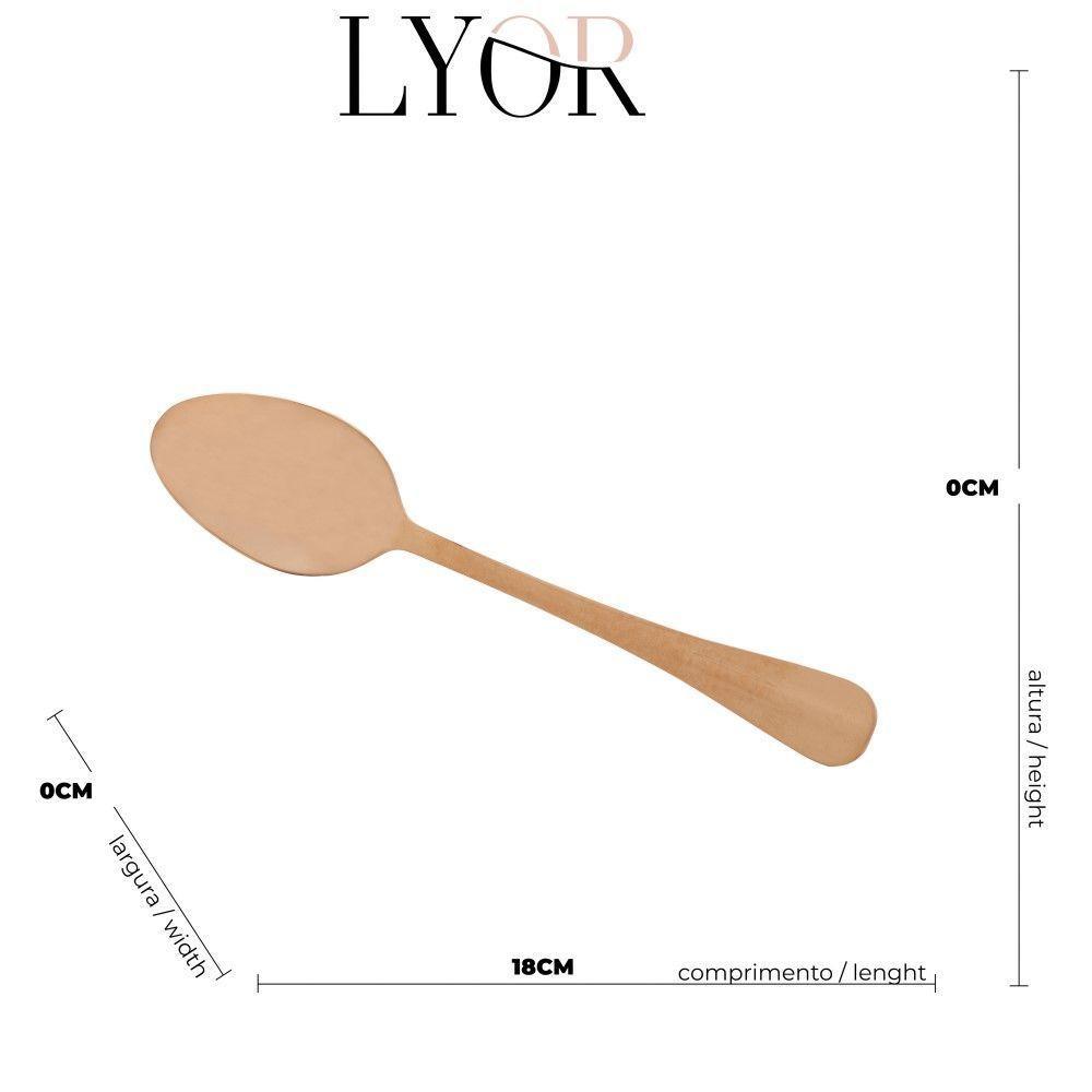 Faqueiro 24 Peças Aço Inox Positano Rosé Lyor - 4