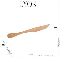 Faqueiro 24 Peças Aço Inox Positano Rosé Lyor - 2