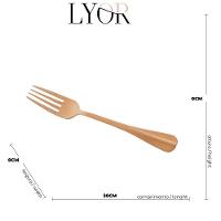 Faqueiro 24 Peças Aço Inox Positano Rosé Lyor - 3