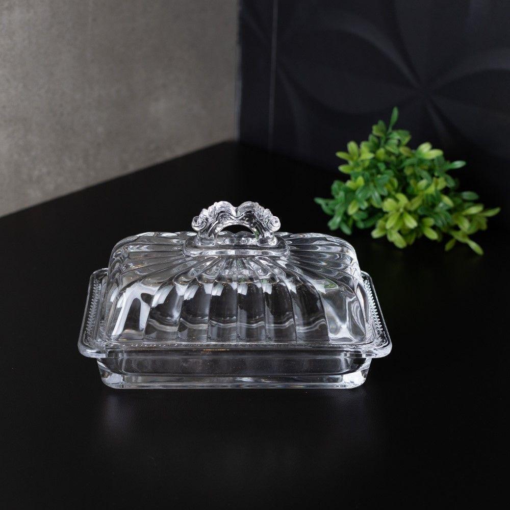 Manteigueira Cristal Ecológico Com Tampa Imperial 17,5 X 10,5 X 10 Cm Lyor - 5