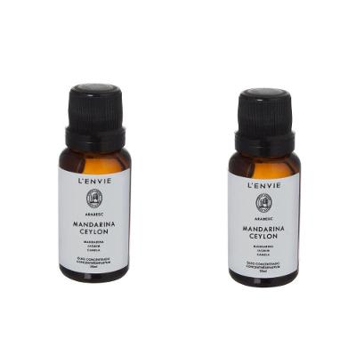 Kit 02 óleos Concentrado Mandarina Ceylon 20ml Lenvie
