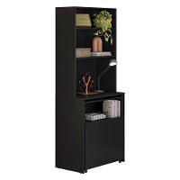 Armário Multifuncional Com Escrivaninha Retrátil Duo Preto - Kits Paraná - 2