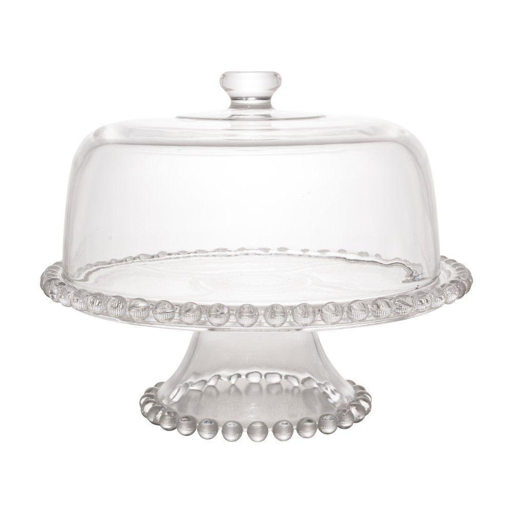 Boleira De Cristal Com Pé E Tampa Pearl 31 Cm Wolff - 2