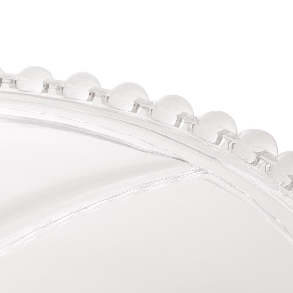 Boleira De Cristal Com Pé E Tampa Pearl 31 Cm Wolff - 4