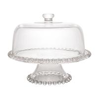 Boleira De Cristal Com Pé E Tampa Pearl 31 Cm Wolff - 2