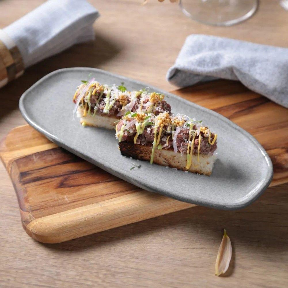 Conjunto Com 04 Travessas Oval Rasa Orgânico Dust Porto Brasil - 7