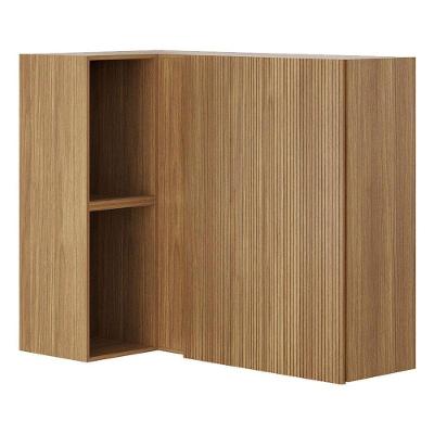 Armário Aéreo Canto Reto Art 6004 Freijó Riscatto - Kits Paraná