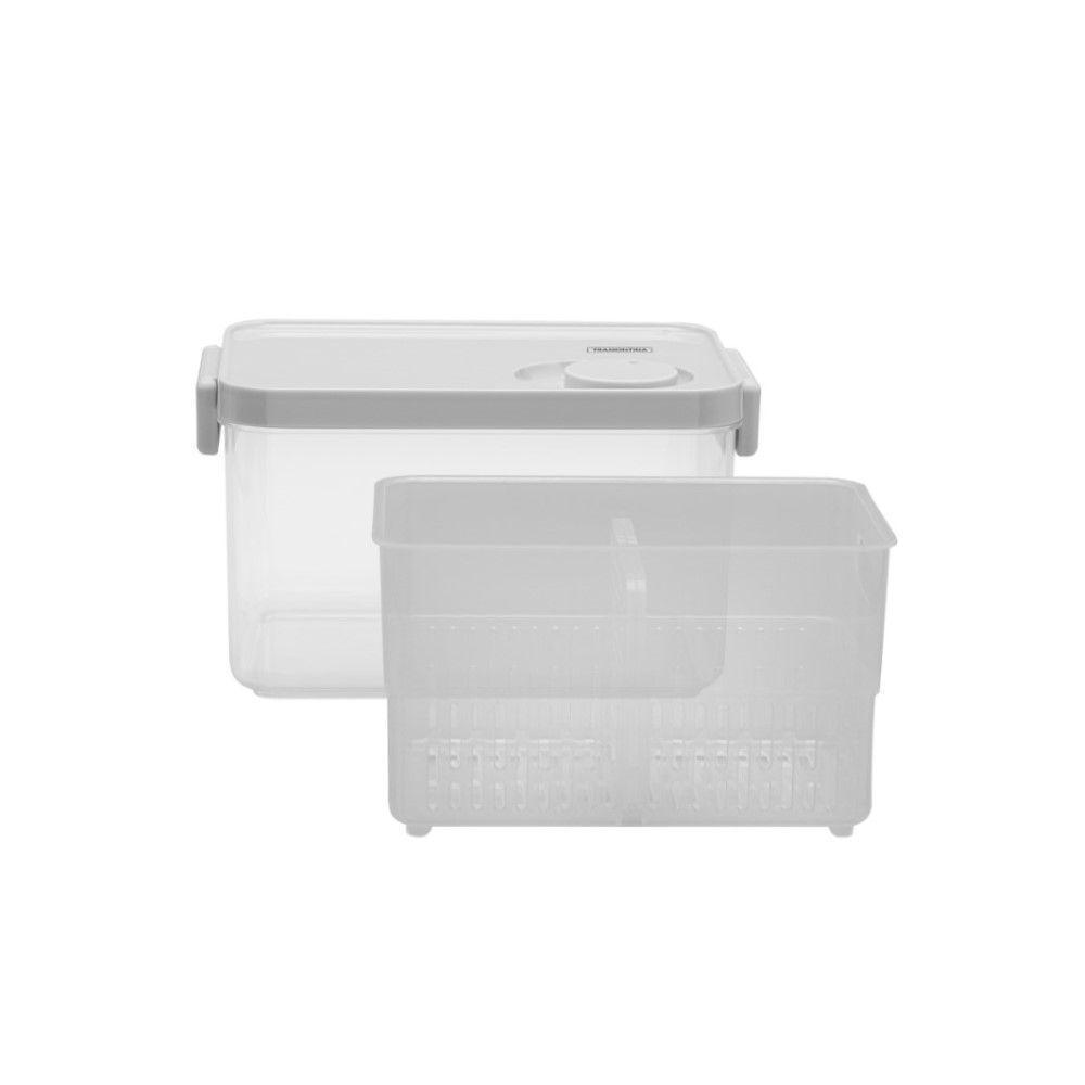 Kit 03 Potes Organizadores De Geladeira Organizzare Com Controle De Umidade Tramontina - 3
