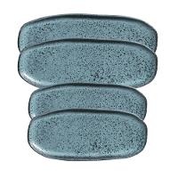 Conjunto Com 04 Travessas Oval Rasa Orgânico Night Sky Porto Brasil - 1