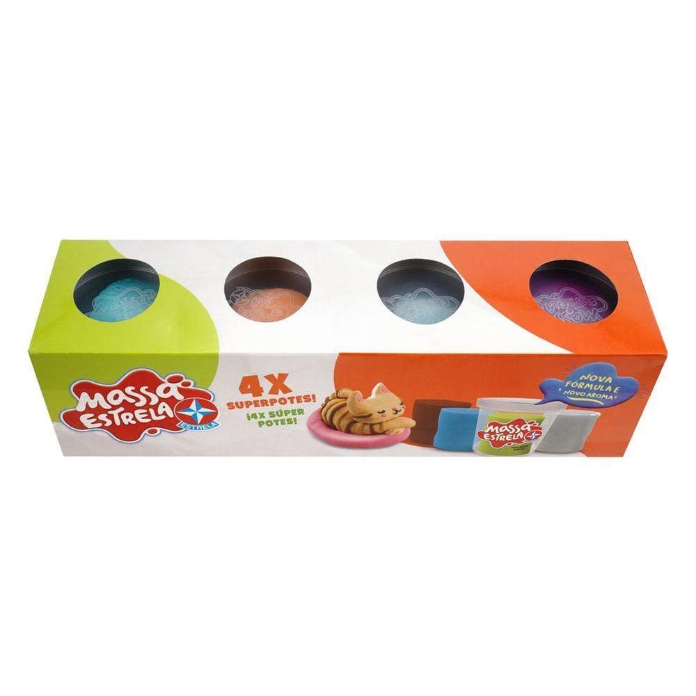 Massinha De Modelar 4x Super Potes - Brinquedos Estrela - 1