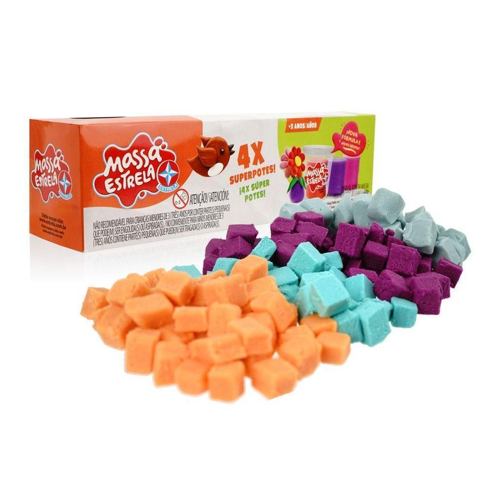 Massinha De Modelar 4x Super Potes - Brinquedos Estrela - 6