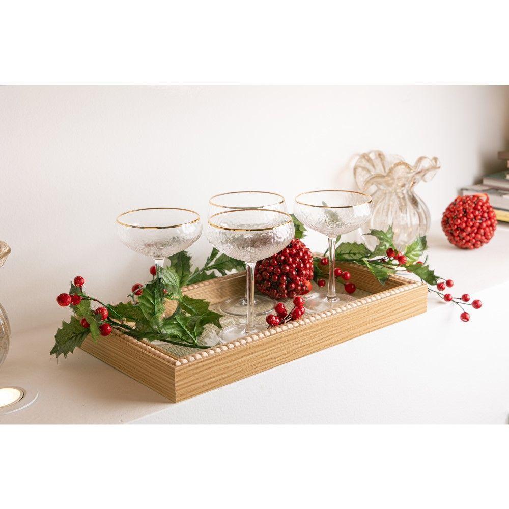 Vaso De Vidro Italy Dourado 13,5 X 14 Cm Lyor - 6