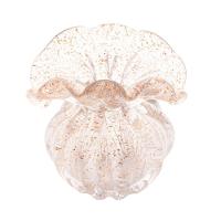 Vaso De Vidro Italy Dourado 13,5 X 14 Cm Lyor - 1